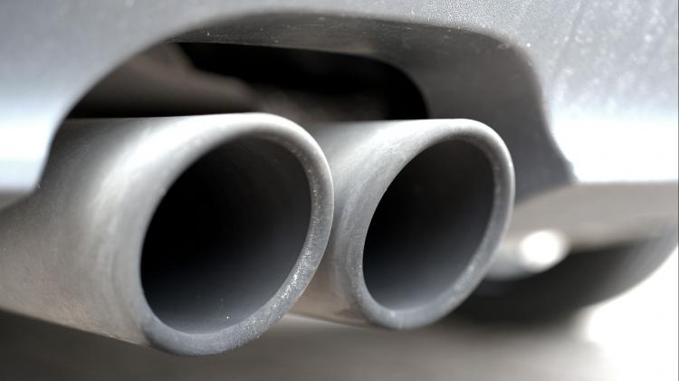 Exhaust pipe on a car